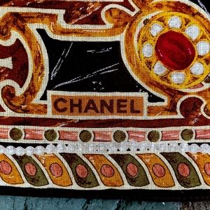 Chanel Cashmere, Silk Scarf Wrap
